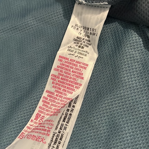 New Mickey Spirit Jersey Track Jacket Blue White Walt Disney World Zip Up Top - Picture 15 of 15